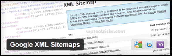 google xml sitemap