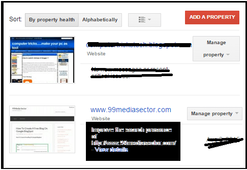 verify site in webmaster tool