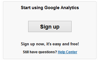 Google Analytics Account signin