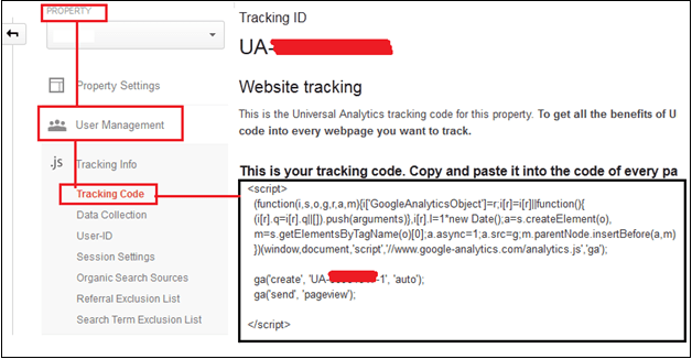 analytics tracking code