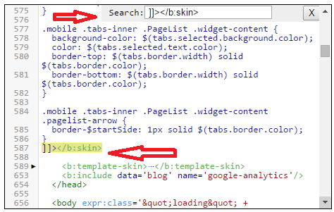 insert code to add border in blog
