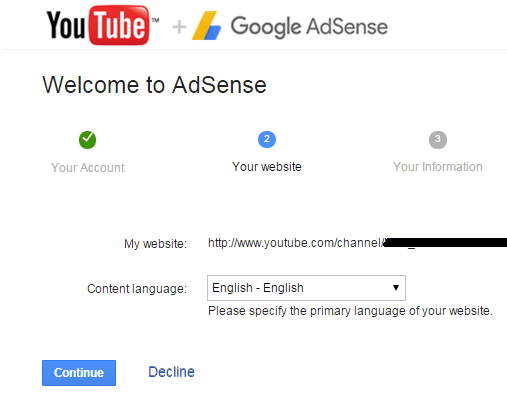 link adsense account with youtube