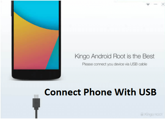 connect phone with kingoroot