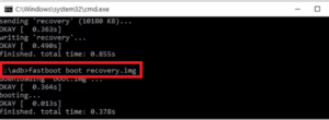 fastboot boot recovery.img