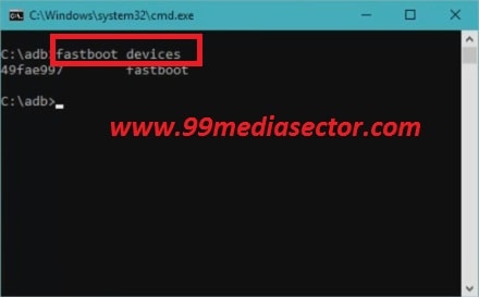 fastboot devices 
