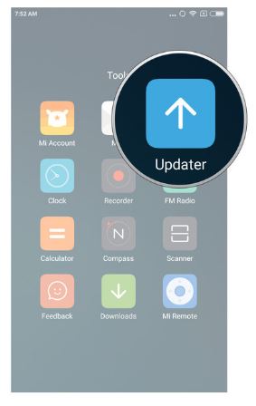 Xiaomi updater app