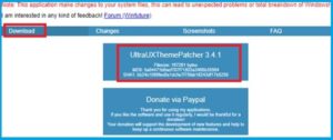 download UltraUXThemePatcher windows 10