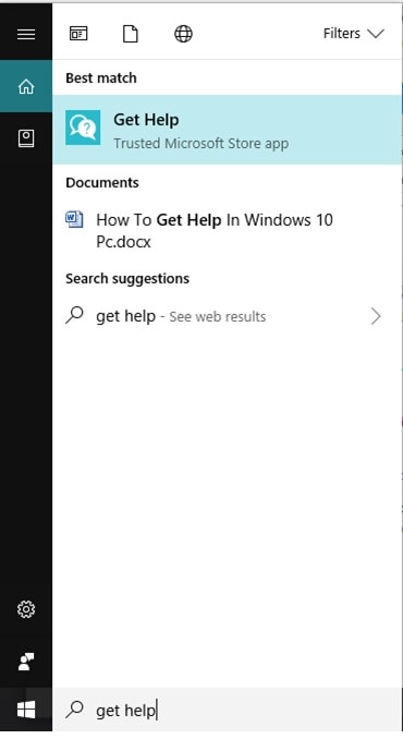 get help windows 10 app