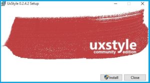 install UxStyle software