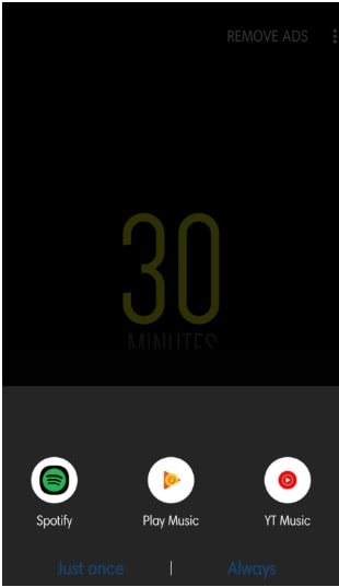 turn off music using spleep timer app