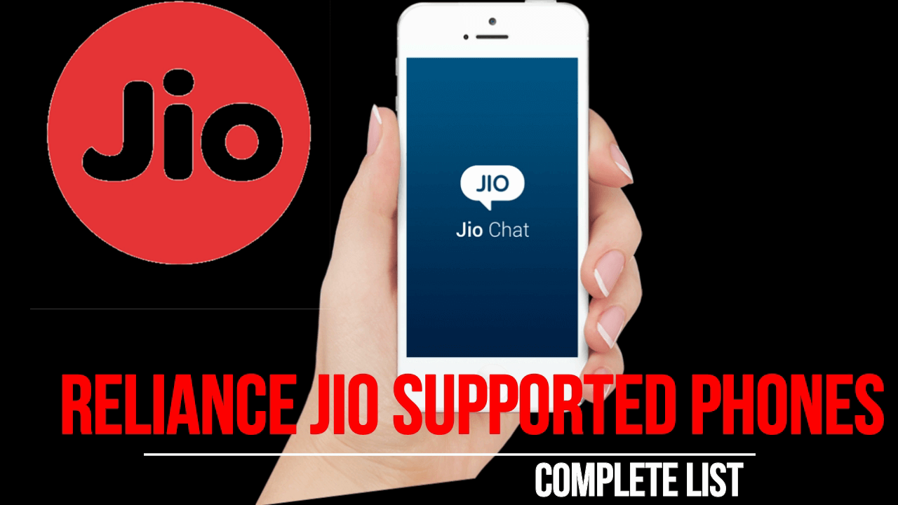 Reliance jio 4G supported phones list