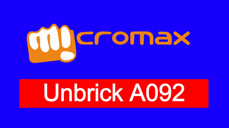 flash stock rom on micromax a092
