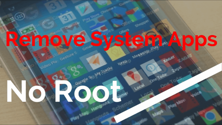uninstall system apps without root