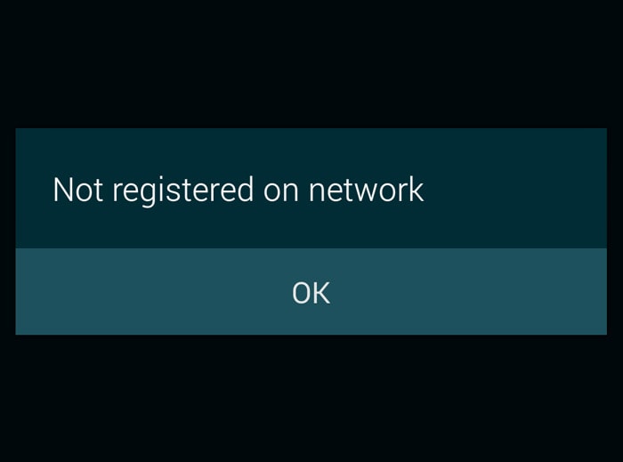Not Registered On Network
