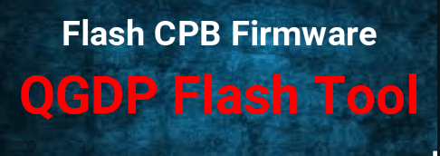 Flash CPB Firmware Using QGDP Tool