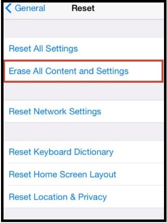 iphone x erase all content and settings