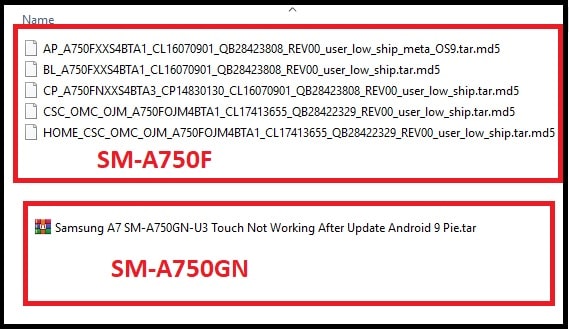 Samsung A7 touch fix firmware