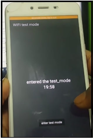oppo diag mode enabled screen