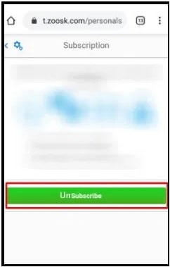 zoosk unsubscribe on mobile
