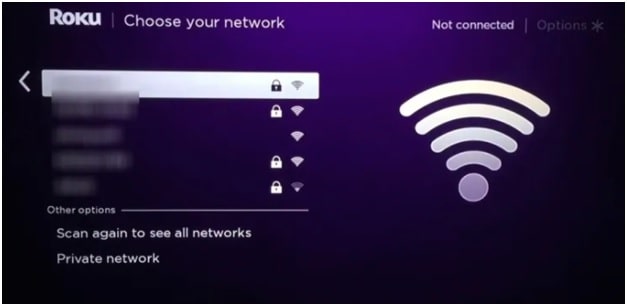 connect roku to wifi network without remote