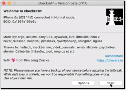 install Checkrain-version beta 0.11.0