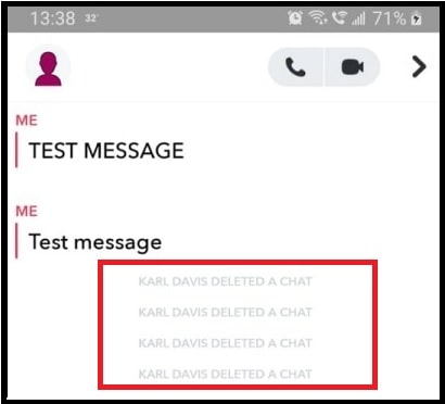 snapchat message delete notification