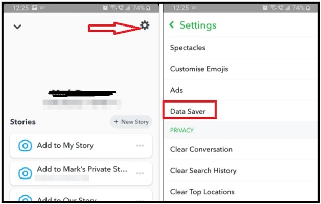 stop data server to fix tap to load snapchat error