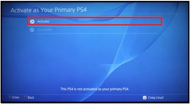 How to Reset PS4 activate