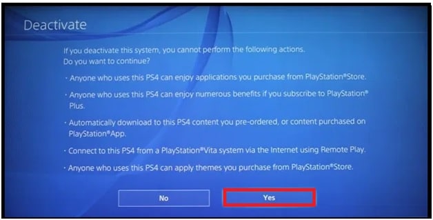 Accept to Deactivate: How to Reset PS4