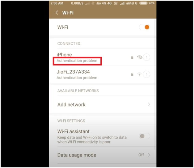 Android WiFi Authentication problem