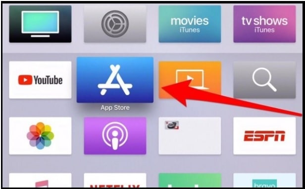 app store on Apple tv