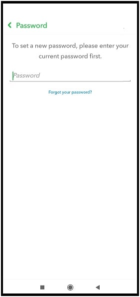 create new password for Snapchat