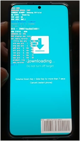 Samsung s20 download mode
