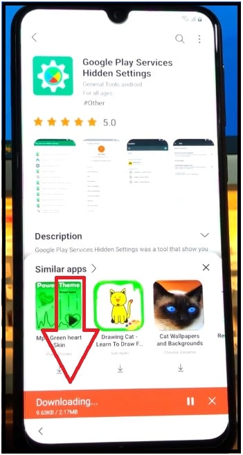 install Google Play Services hidden settings app