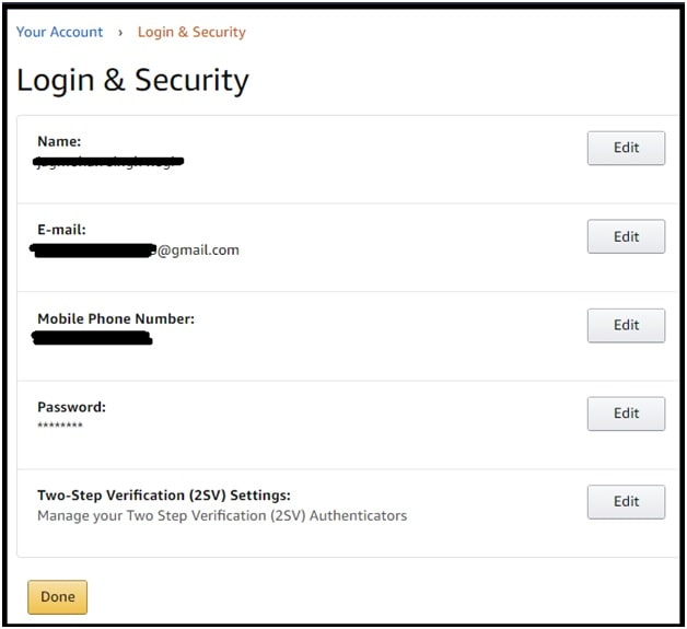 replace amazon email id with new id