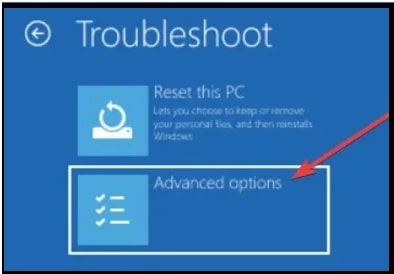 fix bad system config info windows 10 choose an option troubleshoot advanced options