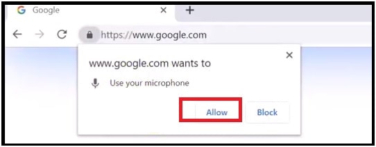 allow to use microphone for voice search