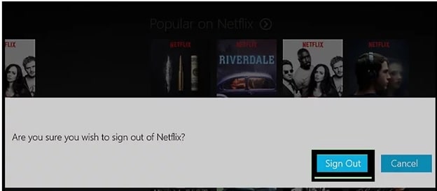 How To logout of Netflix on tv
