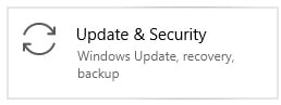 Update & Security windows 10
