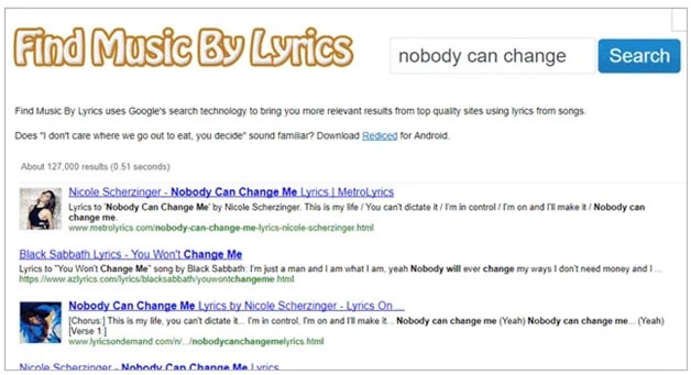 Search Songs By Lyrics Find Music By Lyrics website