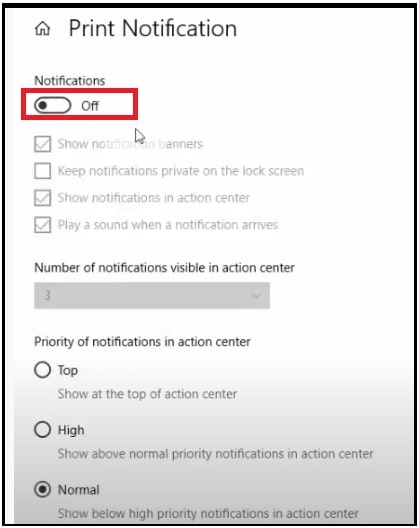 Turn Off Print Notification Balloon In Windows 