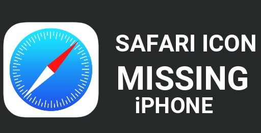 safari app missing from iphone home screen