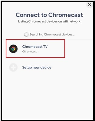 connect to chromecast iPhone
