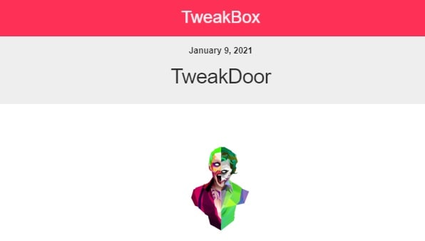 official Tweakdoor website