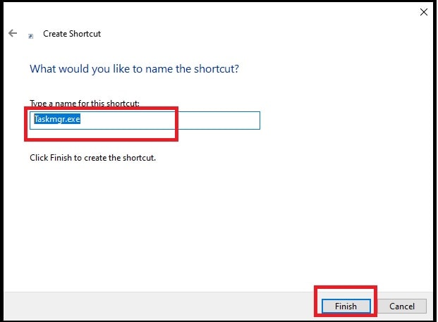 task manager shortcut for windows 10