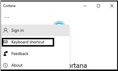 Keyboard Shortcut settings