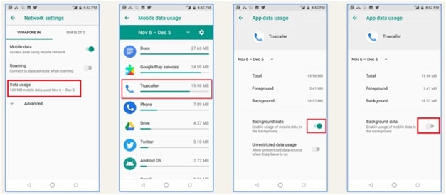 disable Background Data Usage In Android Phone