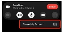 iphone share my screen option