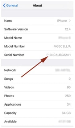 check The iPhone Serial Number