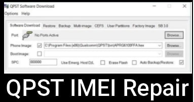 QPST Tool To Restore IMEI